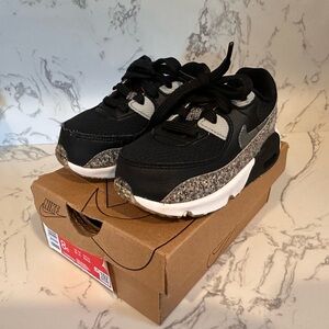 Nike Kids Black and Gray Air Max Sneakers